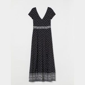 H&M Black Paisley Maxi Dress